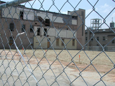 view from main office parking lot